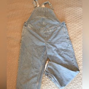 ASOS maternity overalls light wash